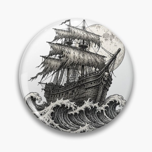 Item preview, Ghost Pirate Ship Art  designed and sold by the-dovlat.