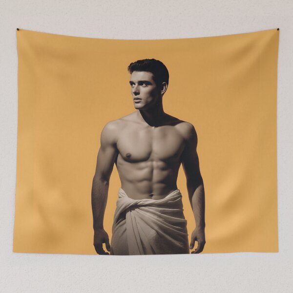 Item preview, Golden Apollo – Classic Masculine Fine Art Portrait designed and sold by gayishdesign.