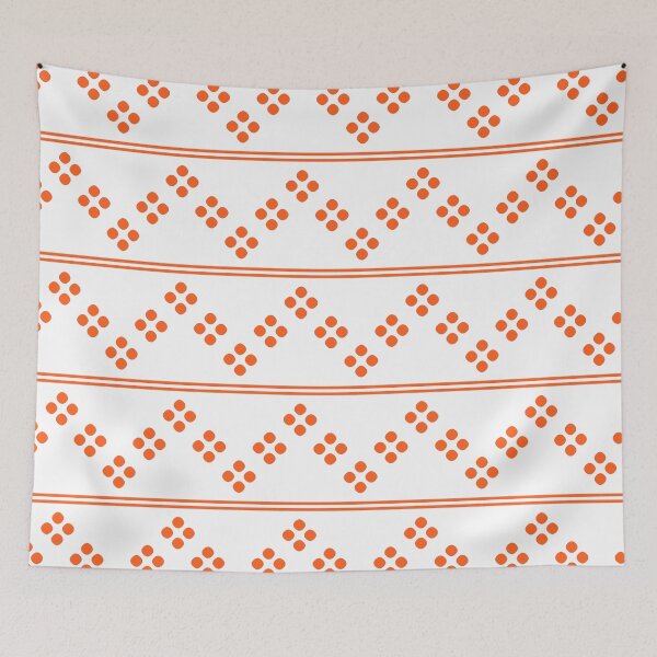 Item preview, Orange & white zigzag designed and sold by Mint + Midnight.