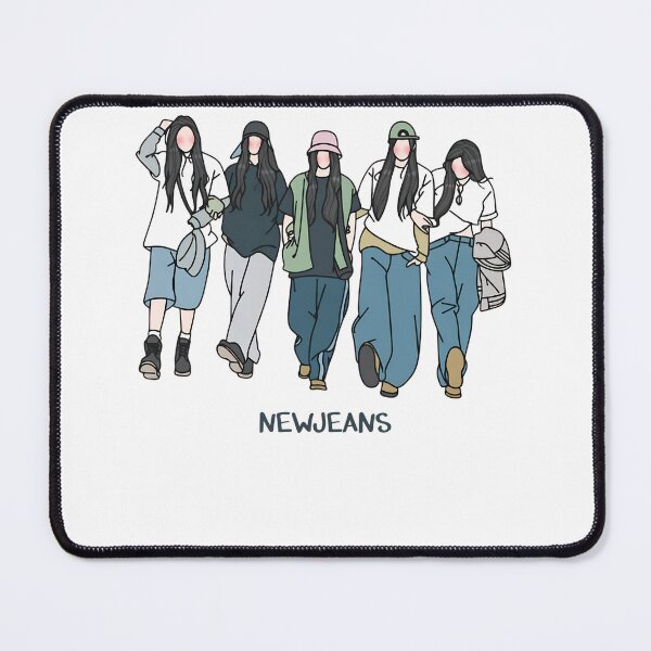 Item preview, Newjeans Kpop Art Minimalist Girl Group Design designed and sold by HUTEND.