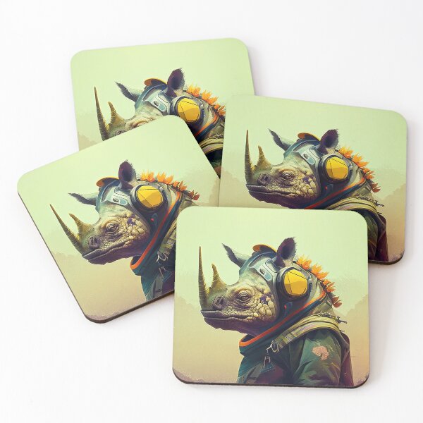 Item preview, Rhino Character – Steampunk Animal Warrior designed and sold by helgekerler.