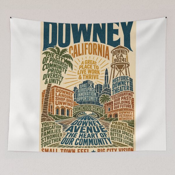 Item preview, Downey California Aerospace Heritage Stonewood Center Community Landmark designed and sold by Places On Earth.