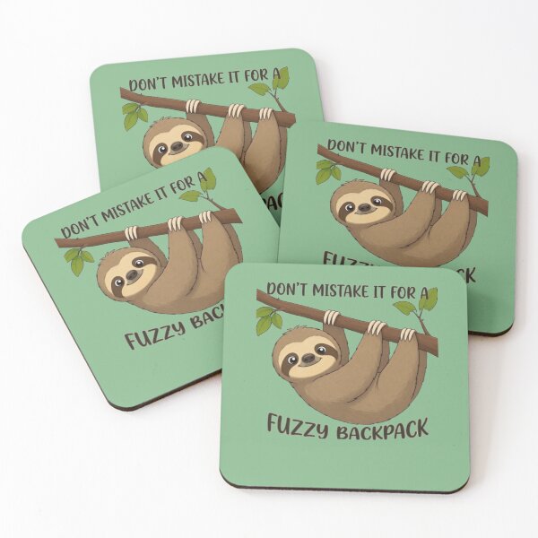 Item preview, Cute Sloth Hanging - Funny Animal Quote Not A Fuzzy Backpack designed and sold by Clean Print Goods.