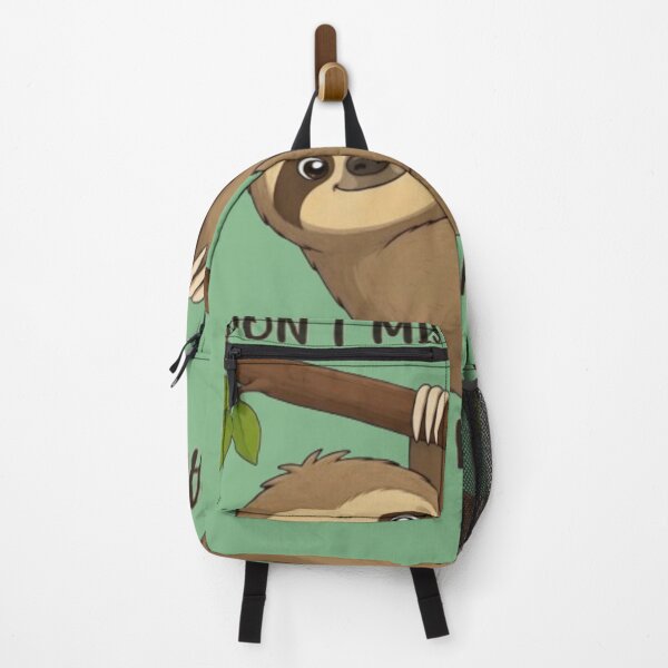 Item preview, Cute Sloth Hanging - Funny Animal Quote Not A Fuzzy Backpack designed and sold by Clean Print Goods.