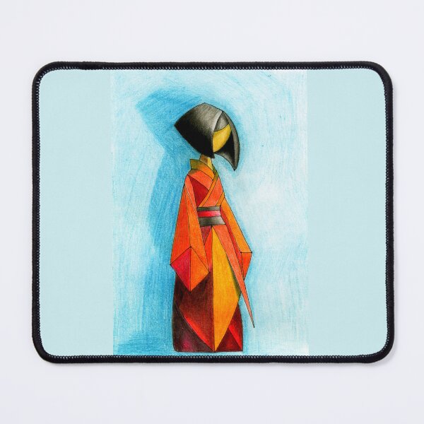 Item preview, Geometric Kimono Figure - Cubist Japanese Woman Illustration designed and sold by Ihor Ivanov.