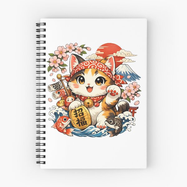 Item preview, Kawaii Sakura Cat – Japanese Anime Lucky Kitty | Cute Japan Aesthetic designed and sold by Cavalier-org.