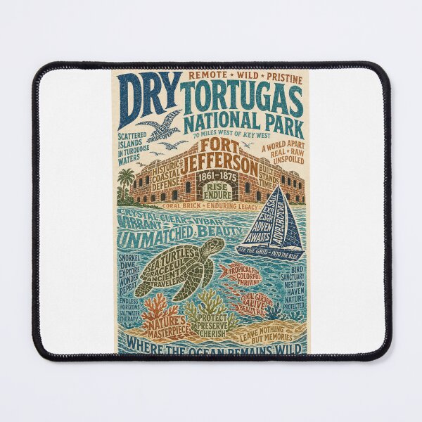Item preview, Dry Tortugas National Park Fort Jefferson Florida Keys Marine Sanctuary designed and sold by Places On Earth.
