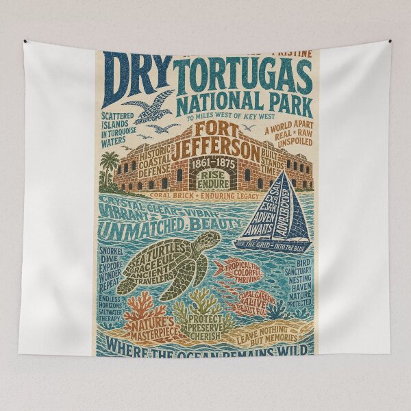 Item preview, Dry Tortugas National Park Fort Jefferson Florida Keys Marine Sanctuary designed and sold by Places On Earth.