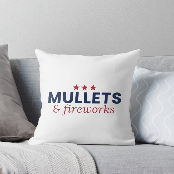 Item preview, Mullets And Fireworks Funny 4th Of July Tee designed and sold by 7Four1 Designs.