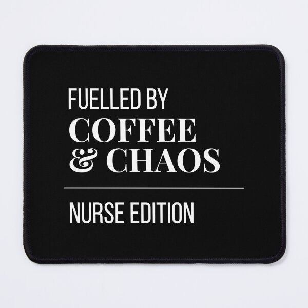Item preview, Fuelled by Coffee and Chaos Nurse Edition - Funny Nurse Gift Sticker designed and sold by leoshe.