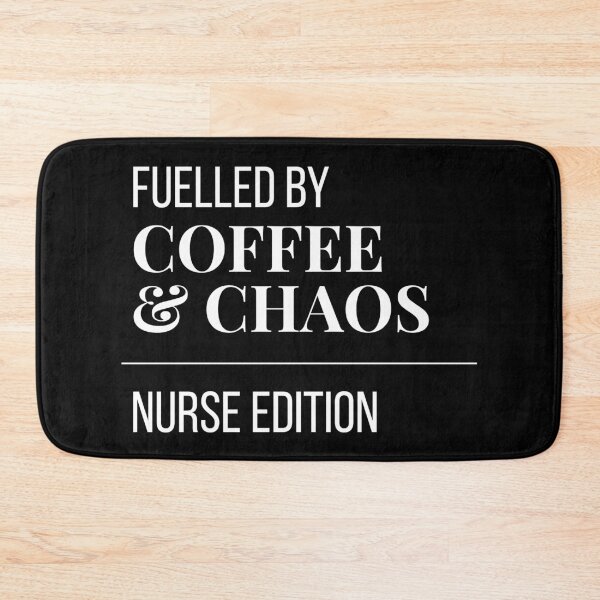 Item preview, Fuelled by Coffee and Chaos Nurse Edition - Funny Nurse Gift Sticker designed and sold by leoshe.