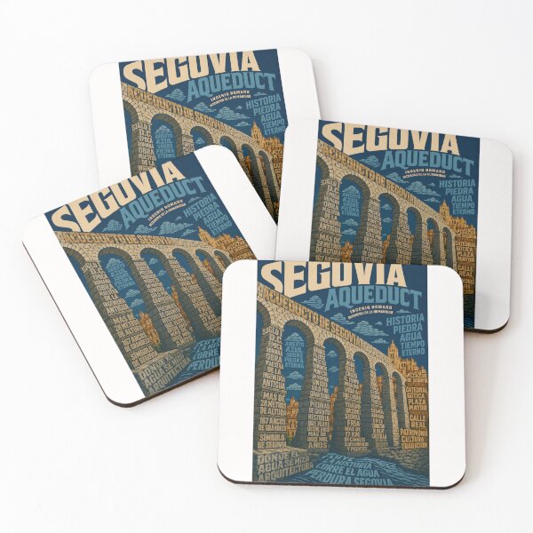 Item preview, Segovia Aqueduct Spain Roman Engineering and Castilian Heritage Landmark designed and sold by Places On Earth.