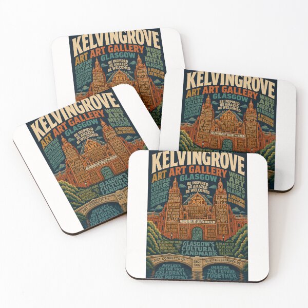 Item preview, Kelvingrove Art Gallery Glasgow Scottish Cultural Landmark and Museum Heritage designed and sold by Places On Earth.
