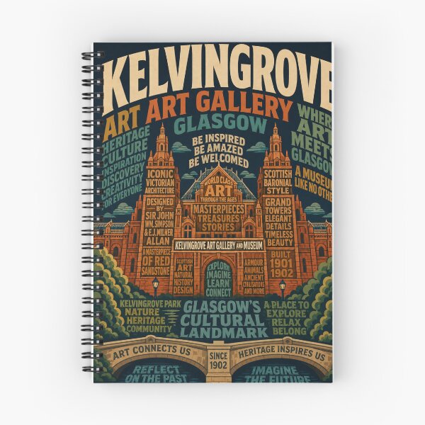 Item preview, Kelvingrove Art Gallery Glasgow Scottish Cultural Landmark and Museum Heritage designed and sold by Places On Earth.