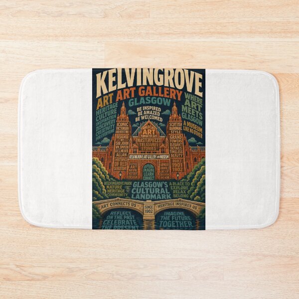 Item preview, Kelvingrove Art Gallery Glasgow Scottish Cultural Landmark and Museum Heritage designed and sold by Places On Earth.