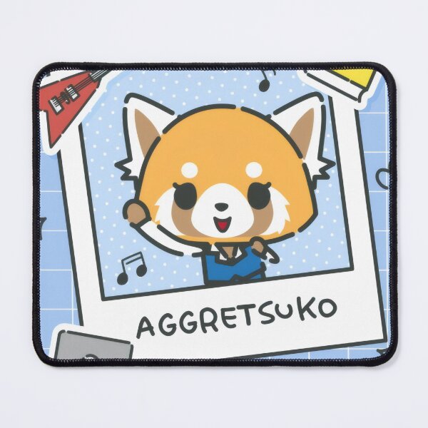 Item preview, Cute Metalhead Red Panda Office Life - Kawaii Rock Star Polaroid Sticker designed and sold by William Cano.