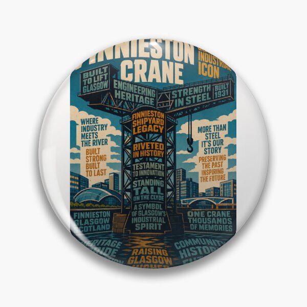 Item preview, Finnieston Crane Glasgow Clyde Waterfront Industrial Heritage Landmark designed and sold by Places On Earth.