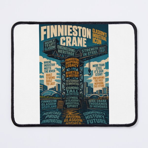 Item preview, Finnieston Crane Glasgow Clyde Waterfront Industrial Heritage Landmark designed and sold by Places On Earth.