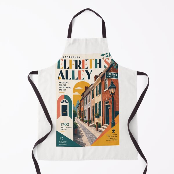 Item preview, Elfreths Alley Philadelphia Historic Old City Colonial Streetscape designed and sold by Places On Earth.