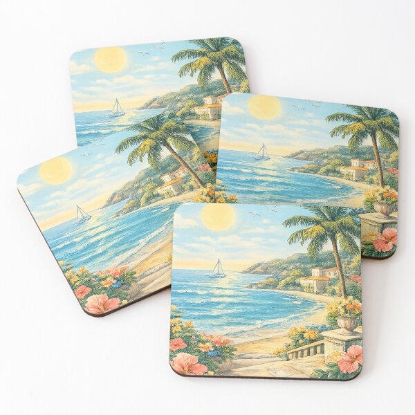 Item preview, Golden Glow on Tropical Shore designed and sold by KM Design.