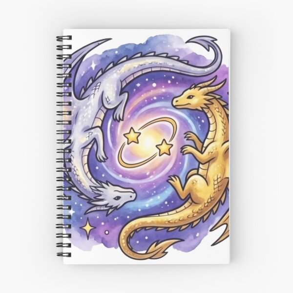 Item preview, Celestial Yin Yang Dragons | Cosmic Fantasy Dragon Galaxy Art | Cute Dragon Lovers Space Illustration designed and sold by Cosmic Doodle Co..