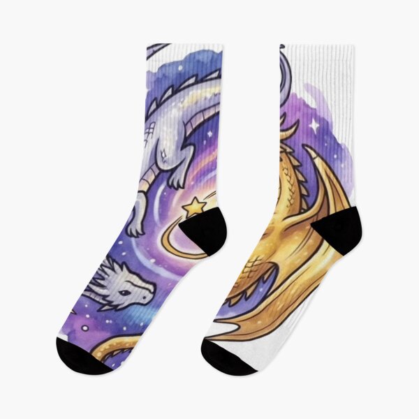 Item preview, Celestial Yin Yang Dragons | Cosmic Fantasy Dragon Galaxy Art | Cute Dragon Lovers Space Illustration designed and sold by Cosmic Doodle Co..