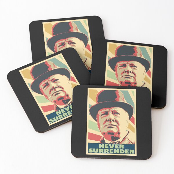 Item preview, Winston Churchill Never Surrender Historical Design designed and sold by marke770.