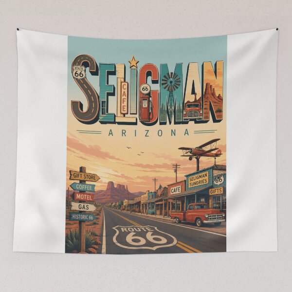 Item preview, Seligman Arizona Route 66 Historic Main Street and Mother Road Heritage designed and sold by Places On Earth.