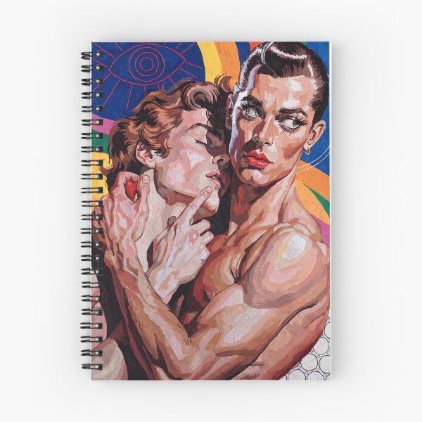 Item preview, Eternal Embrace – Retro Psychedelic Queer Art Poster designed and sold by gayishdesign.