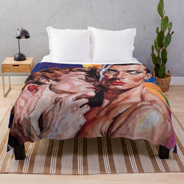 Item preview, Eternal Embrace – Retro Psychedelic Queer Art Poster designed and sold by gayishdesign.