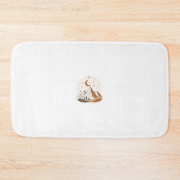Item preview, Minimalist Mountains and Crescent Moon Line Art designed and sold by Monesh-Studio.