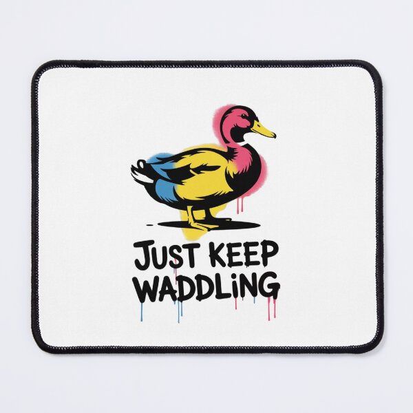 Item preview, BANKSY DUCK - JUST KEEP WADDLING designed and sold by 123ks.