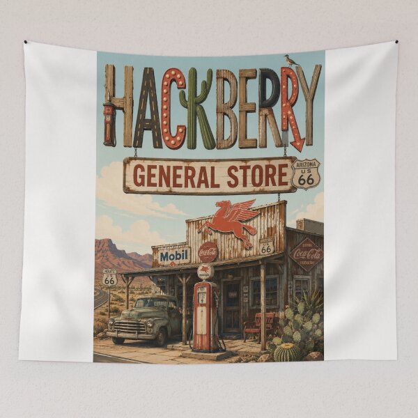 Item preview, Hackberry General Store Arizona Route 66 Mojave Desert Roadside Icon designed and sold by Places On Earth.