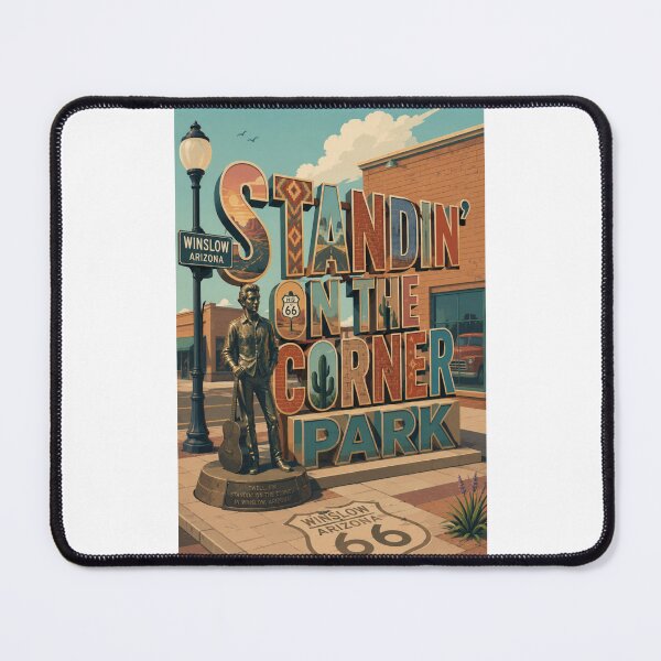 Item preview, Standin' on the Corner Park Winslow Arizona Route 66 Music Landmark designed and sold by Places On Earth.