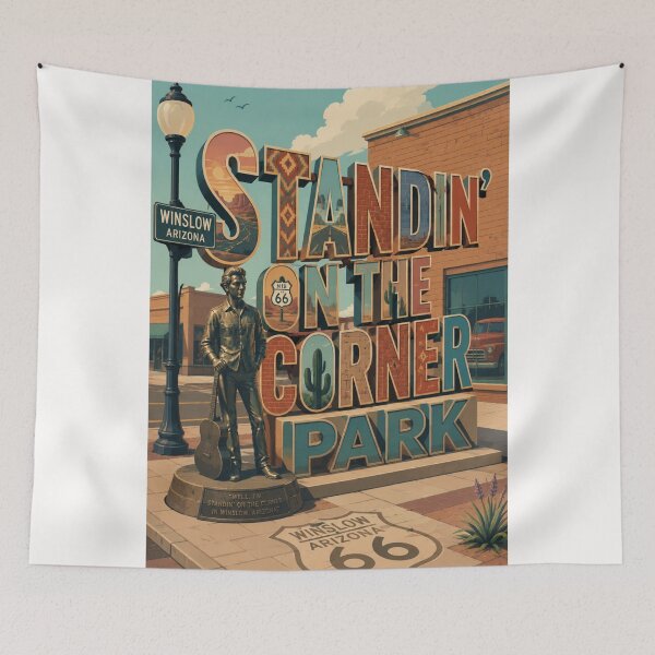 Item preview, Standin' on the Corner Park Winslow Arizona Route 66 Music Landmark designed and sold by Places On Earth.