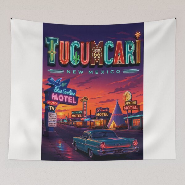 Item preview, Tucumcari New Mexico Route 66 Neon Motel District and Historic Highway Heritage designed and sold by Places On Earth.
