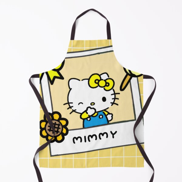 Item preview, Cute Nostalgic White Twin Kitten - Kawaii Retro Yellow Grid Polaroid Sticker designed and sold by Billy Morfo™.