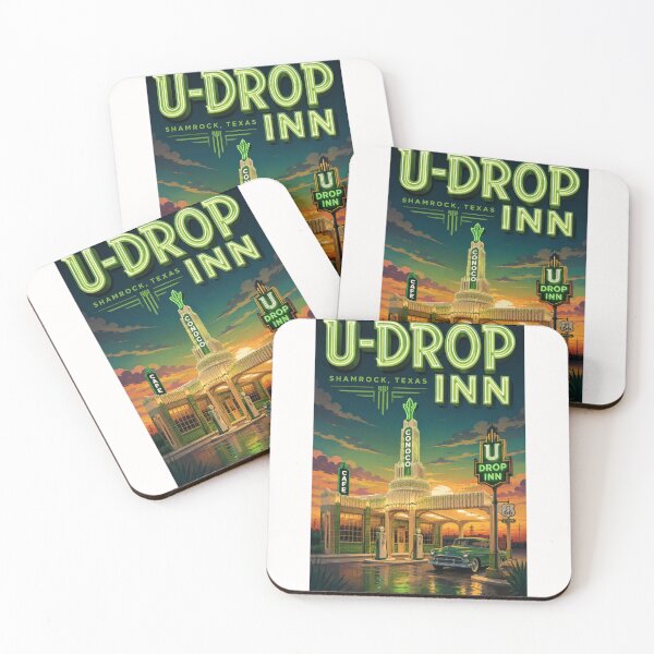 Item preview, U-Drop Inn Conoco Tower Route 66 Shamrock Texas Landmark designed and sold by Places On Earth.