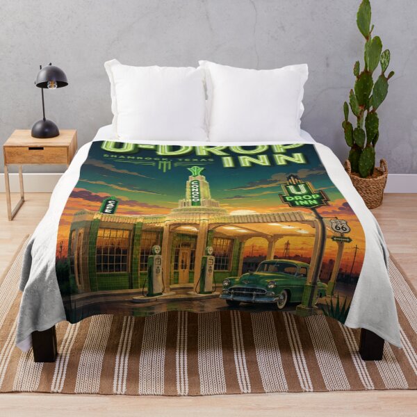 Item preview, U-Drop Inn Conoco Tower Route 66 Shamrock Texas Landmark designed and sold by Places On Earth.
