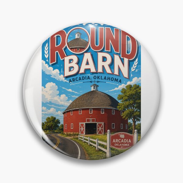 Item preview, Arcadia Round Barn Route 66 Landmark Oklahoma Countryside designed and sold by Places On Earth.