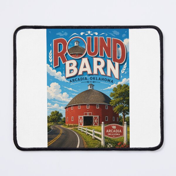 Item preview, Arcadia Round Barn Route 66 Landmark Oklahoma Countryside designed and sold by Places On Earth.