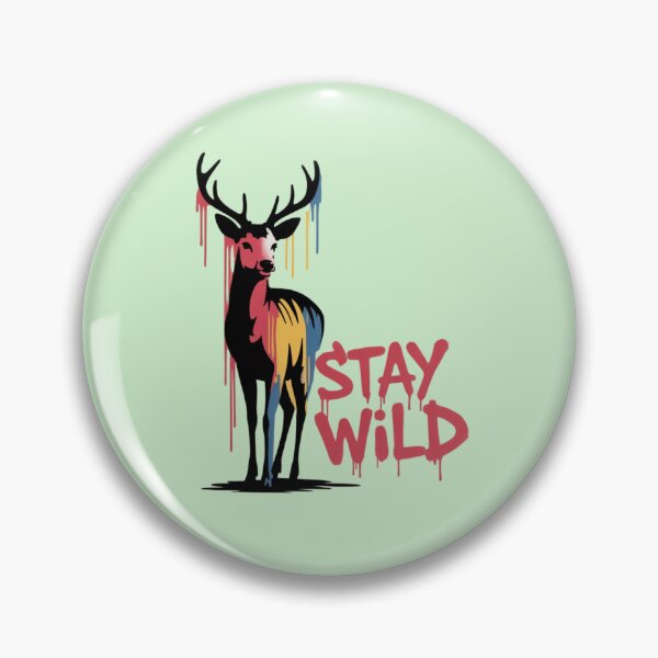 Item preview, BANKSY DEER - STAY WILD designed and sold by 123ks.