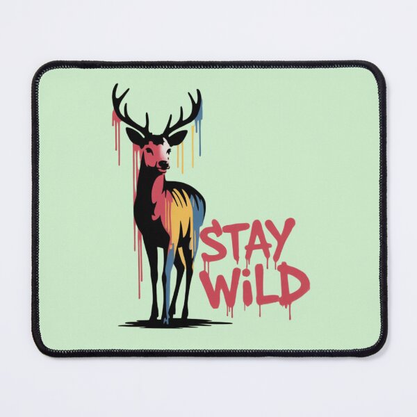 Item preview, BANKSY DEER - STAY WILD designed and sold by 123ks.