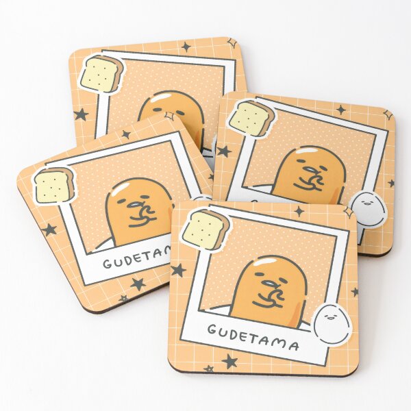 Item preview, Cute Lazy Egg Breakfast Club - Kawaii Retro Orange Grid Polaroid Sticker designed and sold by Billy Morfo™.