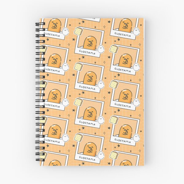 Item preview, Cute Lazy Egg Breakfast Club - Kawaii Retro Orange Grid Polaroid Sticker designed and sold by William Cano.