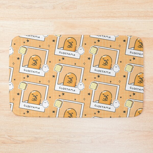 Item preview, Cute Lazy Egg Breakfast Club - Kawaii Retro Orange Grid Polaroid Sticker designed and sold by William Cano.