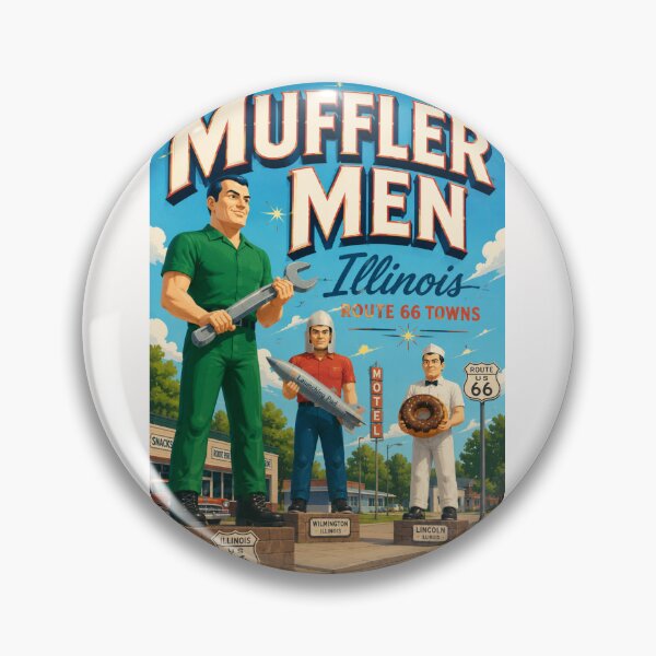 Item preview, Muffler Men Route 66 Giants Illinois Roadside Attractions designed and sold by Places On Earth.