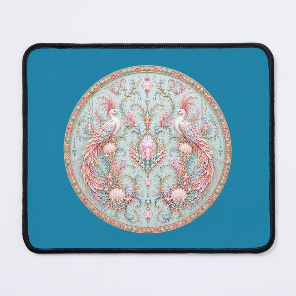 Item preview, Celestial Twin Birds Art Nouveau Medallion designed and sold by sunbowjp stadio.