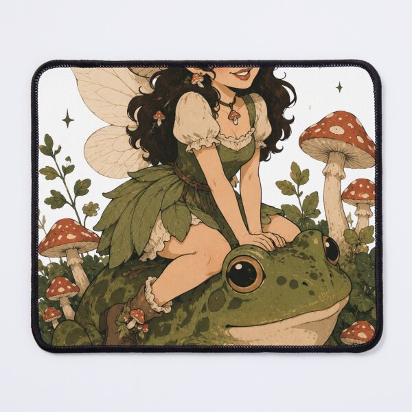 Item preview, Mushroom fairy riding frog designed and sold by *~*MagicCorner*~*.