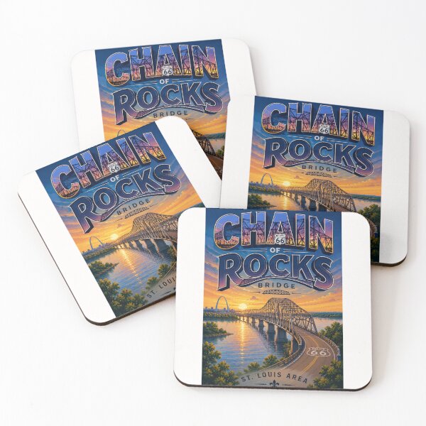Item preview, Chain of Rocks Bridge Route 66 Mississippi River St Louis Missouri designed and sold by Places On Earth.
